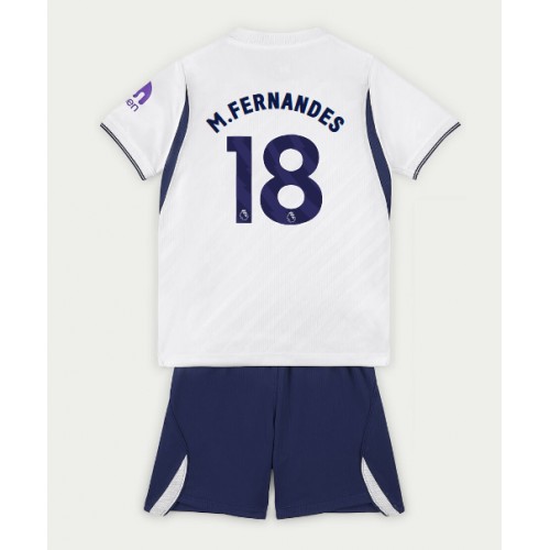 Fotbalové Dres Tottenham Hotspur Mateus Fernandes #18 Dětské Domácí 2026-27 Krátký Rukáv (+ trenýrky)